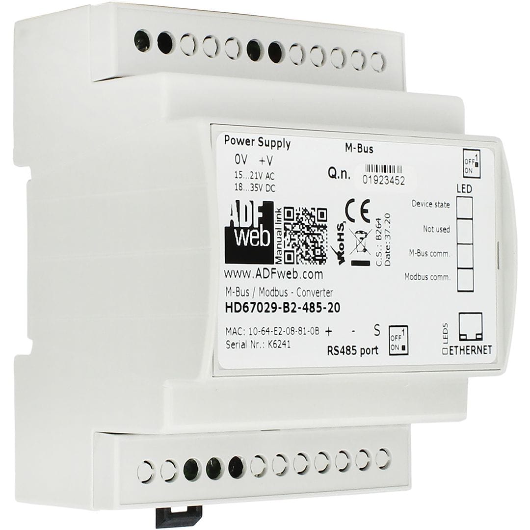 Sferaco - Convertisseur M-Bus filaire / MODBUS RS 485 Série 2749118 pour 40 compteurs