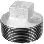 Sferaco - Raccord fonte malléable bouchon male sans collet 4 pans Série 291N noir M1/2"