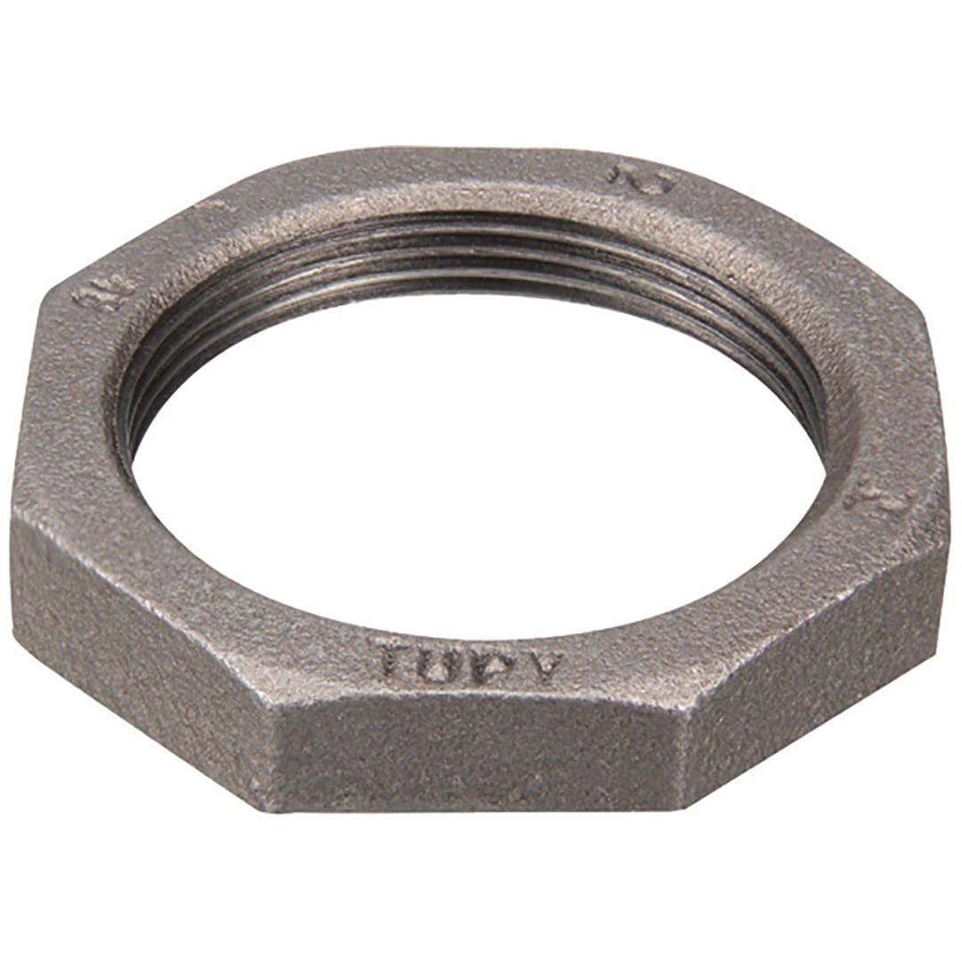 Sferaco - Raccord fonte malléable contre écrou hexagonal évidé Série 312N noir DN1/4" BSP