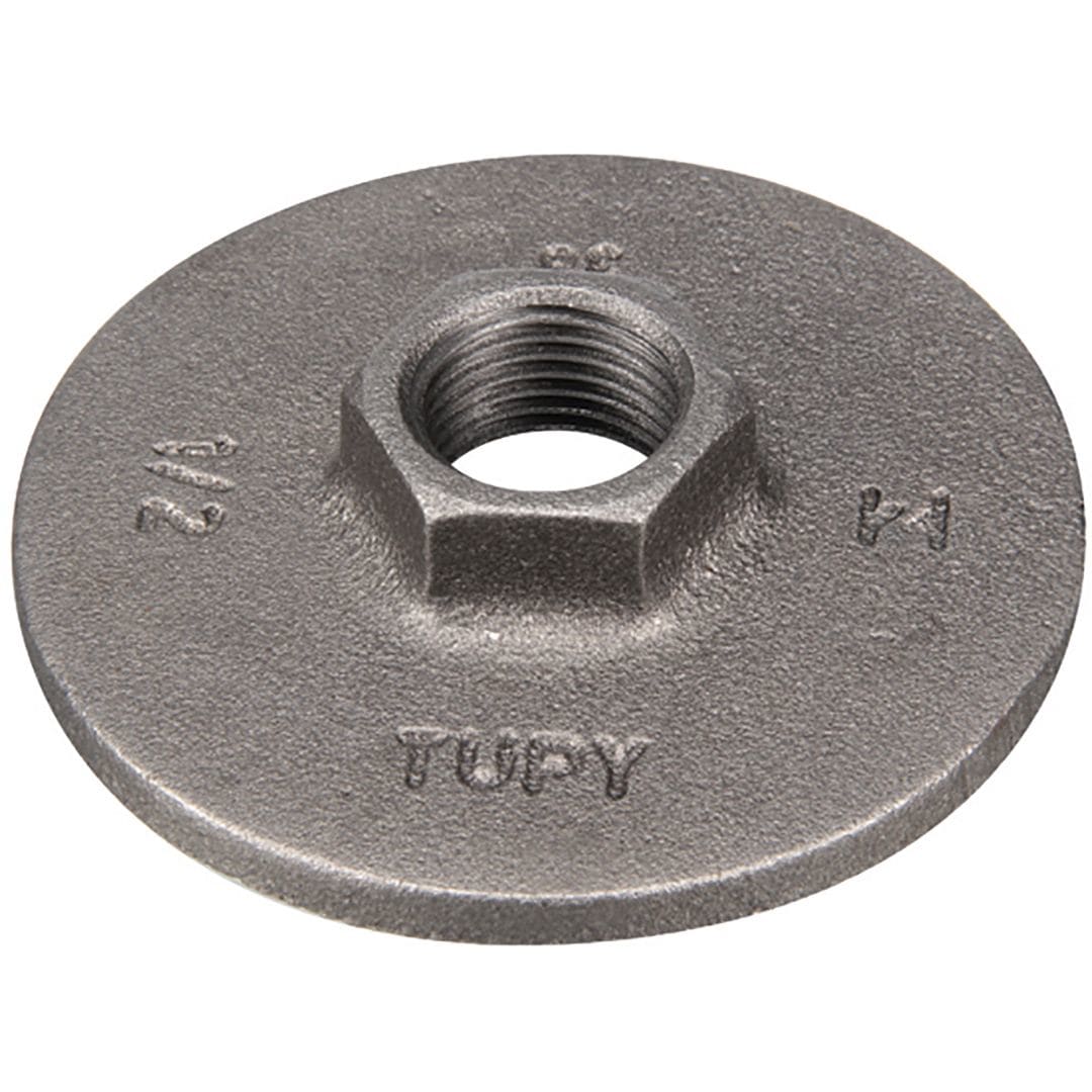 Sferaco - Raccord fonte malléable bride filetée sans trous Série 321N noir F1/2" BSP