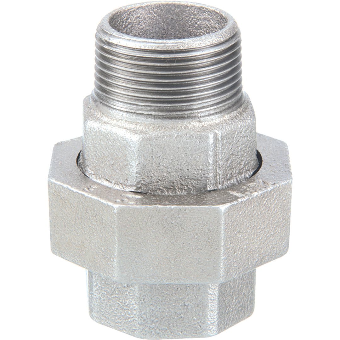 Sferaco - Raccord fonte malléable raccord union joint conique MF Série 341G galva 3/8" BSP