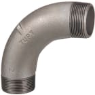 Sferaco - Raccord fonte malléable courbe mâle mâle grand rayon 90° Série 3N noir DN1"1/2