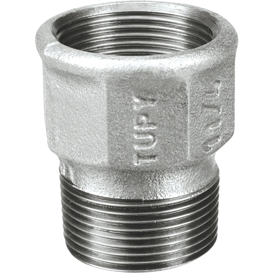 Sferaco - Raccord fonte malléable allonge male femelle égale Série 529AG galva DN1"1/4 BSP