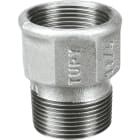 Sferaco - Raccord fonte malléable allonge male femelle égale Série 529AG galva DN1"1/4 BSP