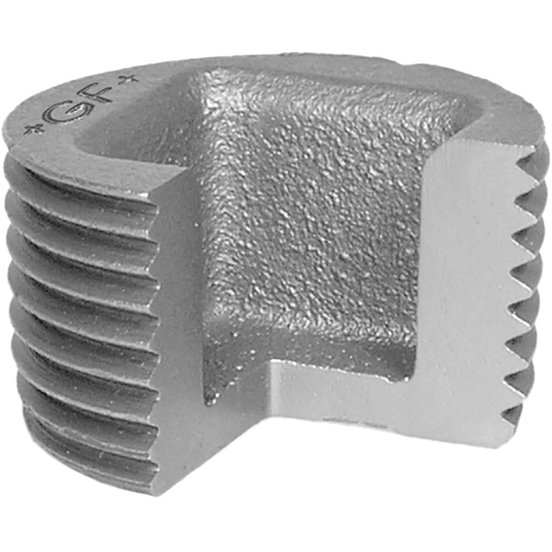 Sferaco - Raccord fonte malléable bouchon mâle à carré creux Série 596N noir DN1/2" BSP