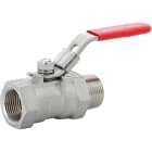 Sferaco - Vanne à sphère inox monobloc Série 708MF à poignée rouge Mâle Femelle BSP DN3/8"