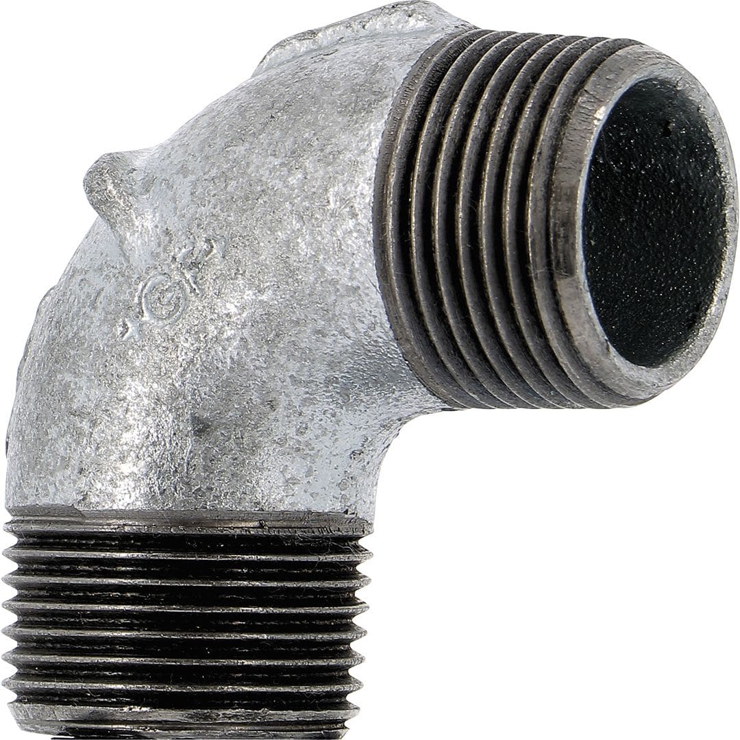 Sferaco - Raccord fonte malléable coude Mâle Mâle petit rayon 90° Série 94G galva DN3/8"