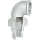 Sferaco - Raccord fonte malléable coude union MF sans joint plat Série 97G galva DN1"1/2