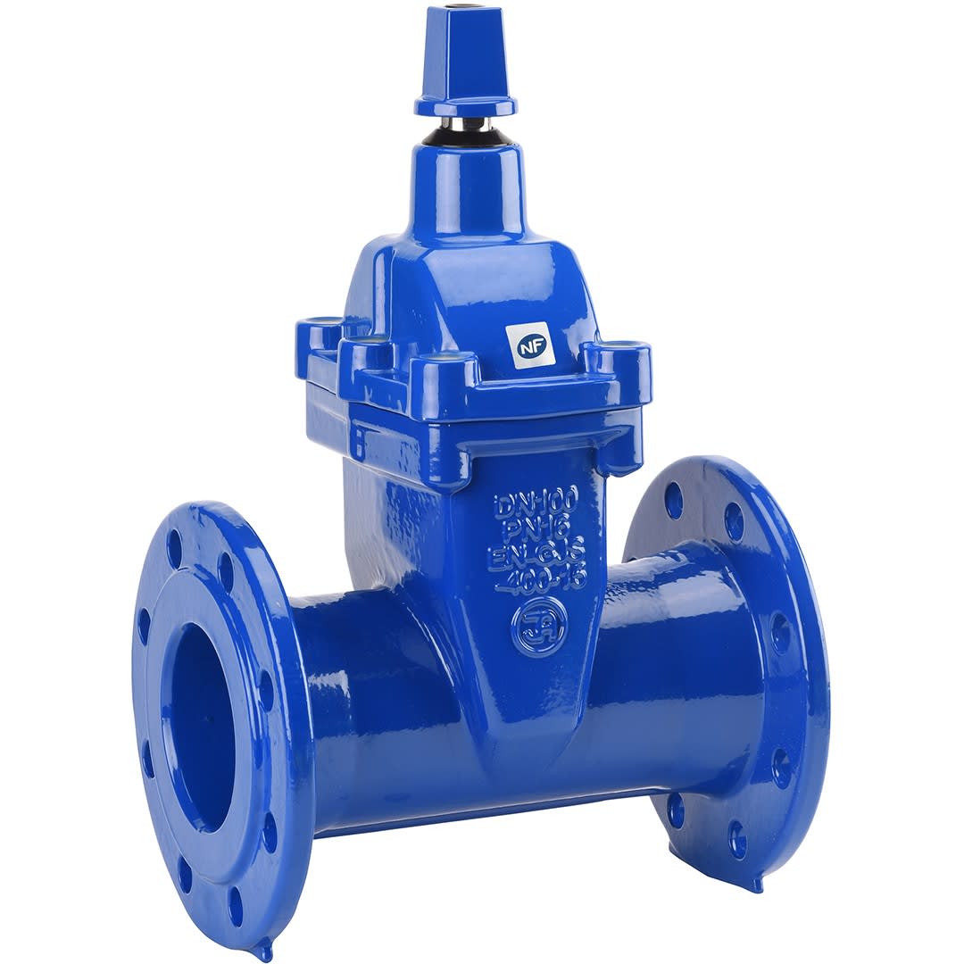 Sferaco - Vanne opercule caoutchouc NF fonte EPDM à carré DINF5 Série 189 FAH PN16 DN300