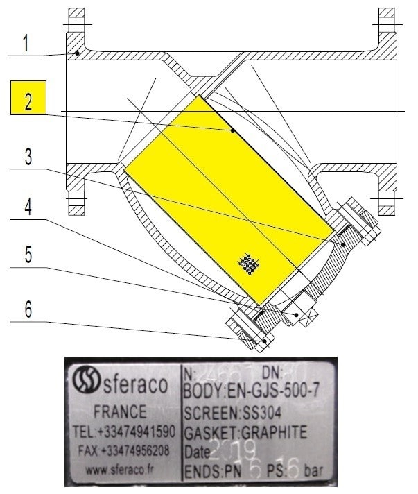 Sferaco - TAMIS 220Y NM DN50 54X79 TAMIS 220Y NM DN50 54X79