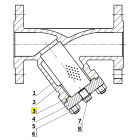 Sferaco - JT GRAPHITE P.235 VMV DN32 DIAM 56X44MM EP 1,5MM