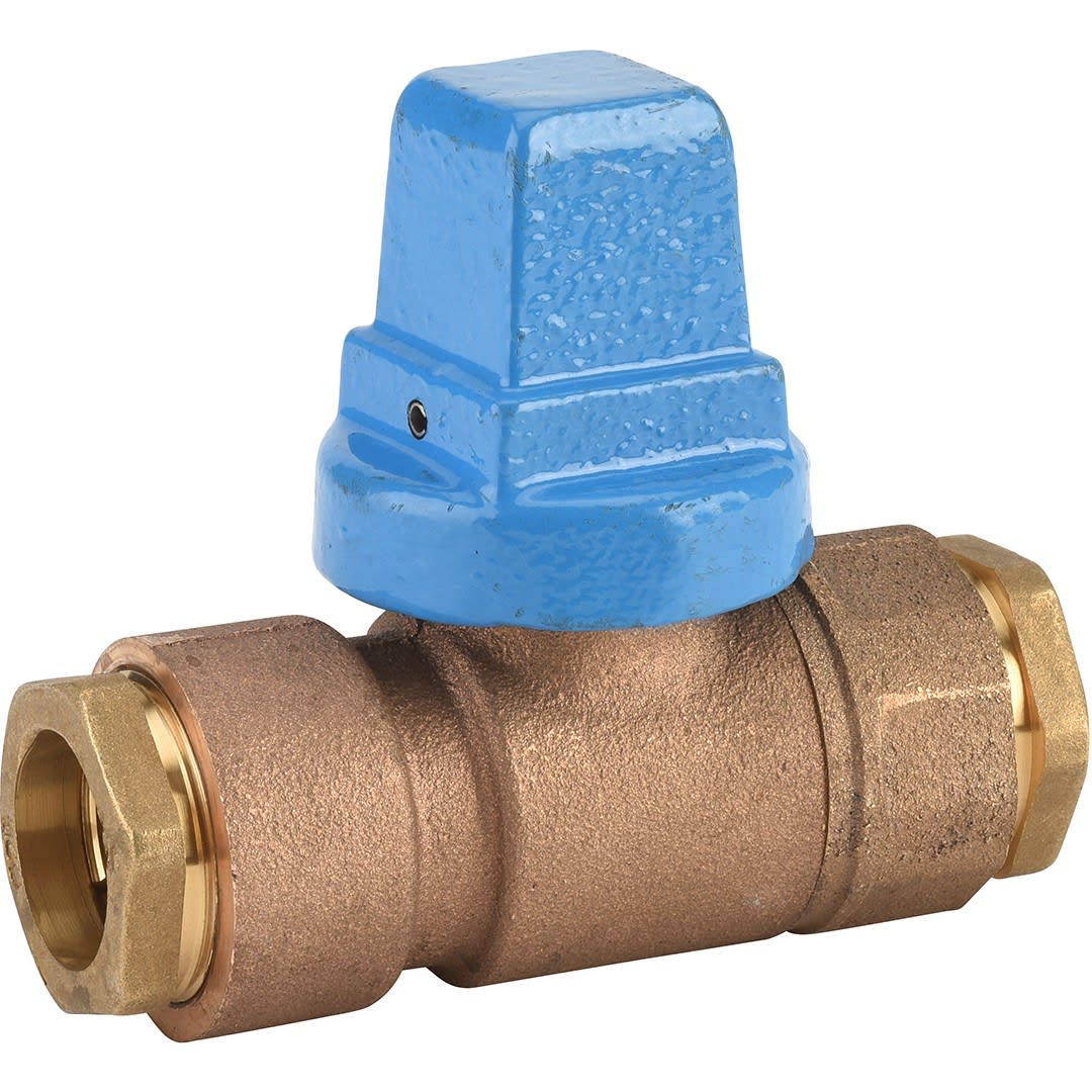 Sferaco - *Rob.d'arret.droit Bronze DN40, D.Ext50 DN40 pour poly de 50, jt large FAH