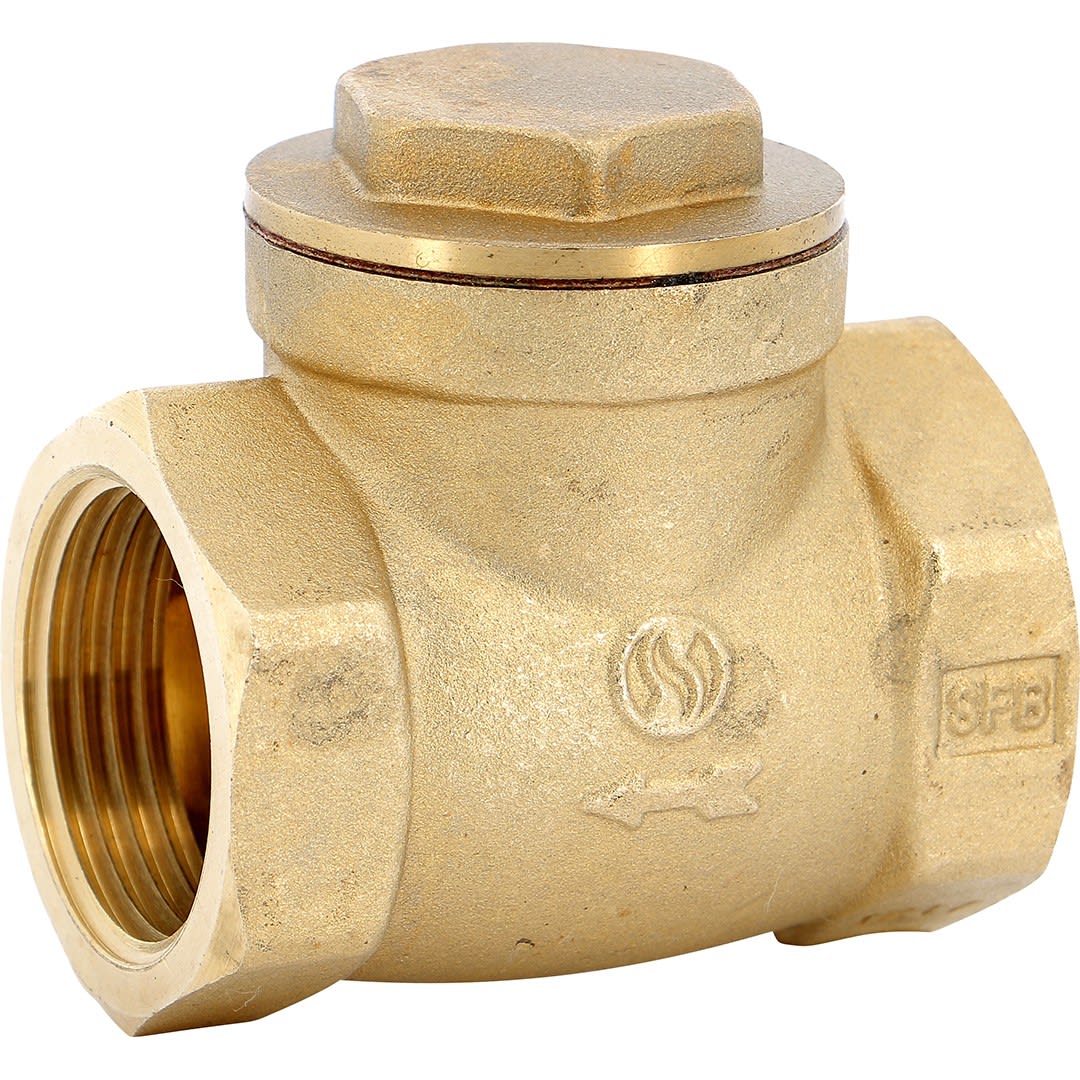 Sferaco - Clapet simple battant laiton Série 301 femellle BSP à siège métal PN10 DN1"