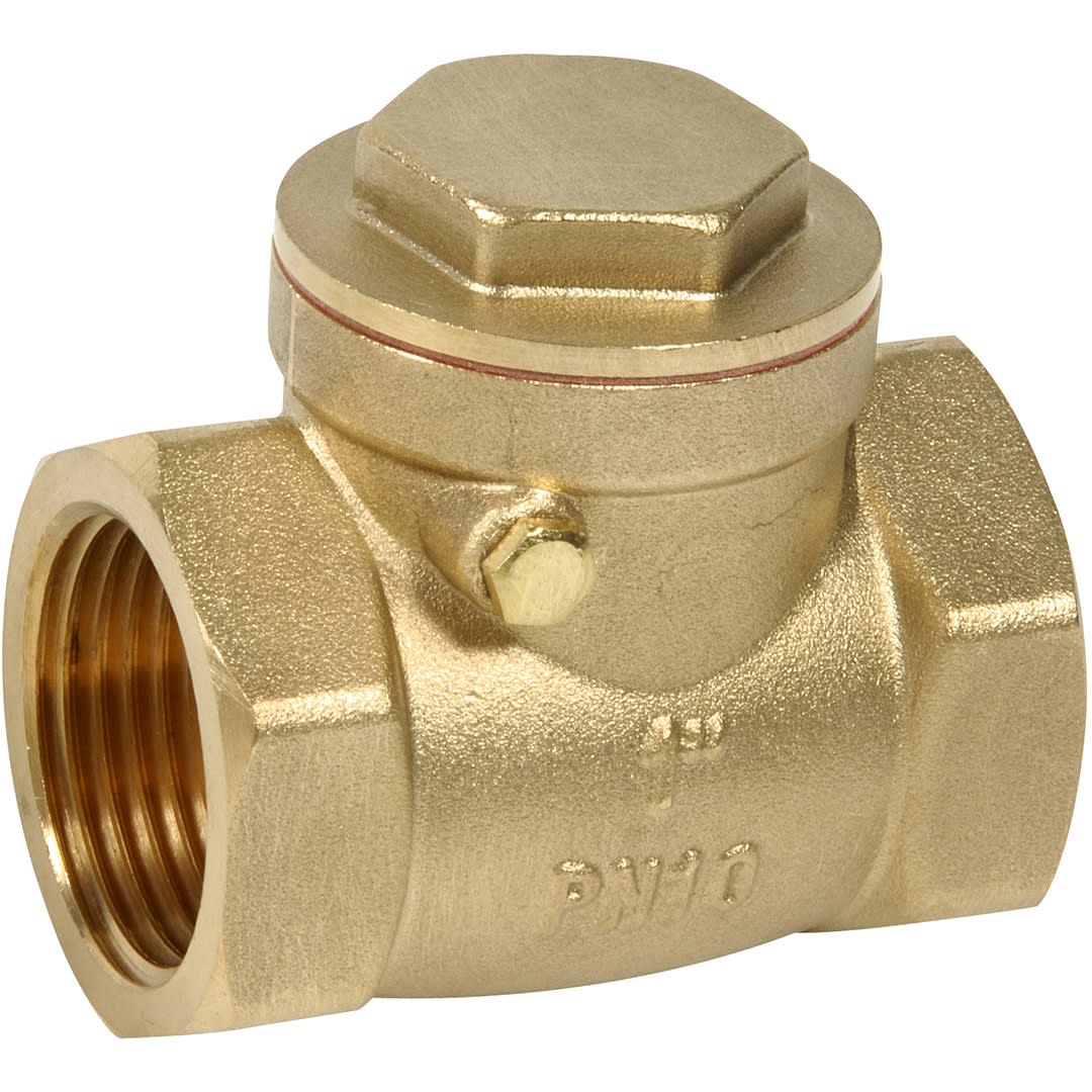 Sferaco - Clapet simple battant laiton Série 302 femellle BSP à siège EPDM PN10 DN3/8"
