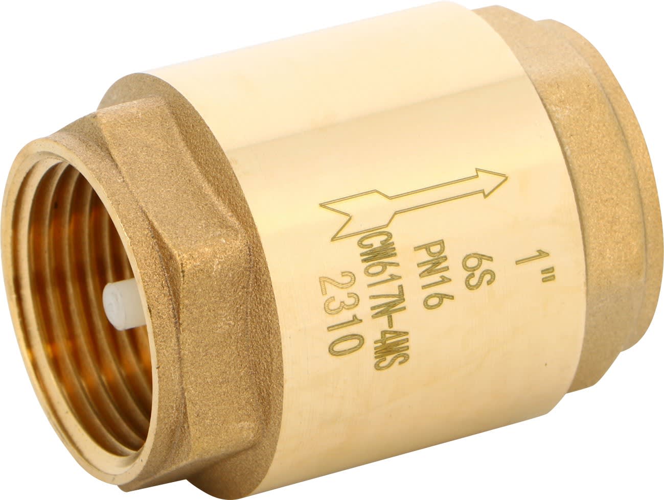 Sferaco - Clapet double guidage laiton ACS Série 306 à disque POM Femelle BSP DN1" PN16