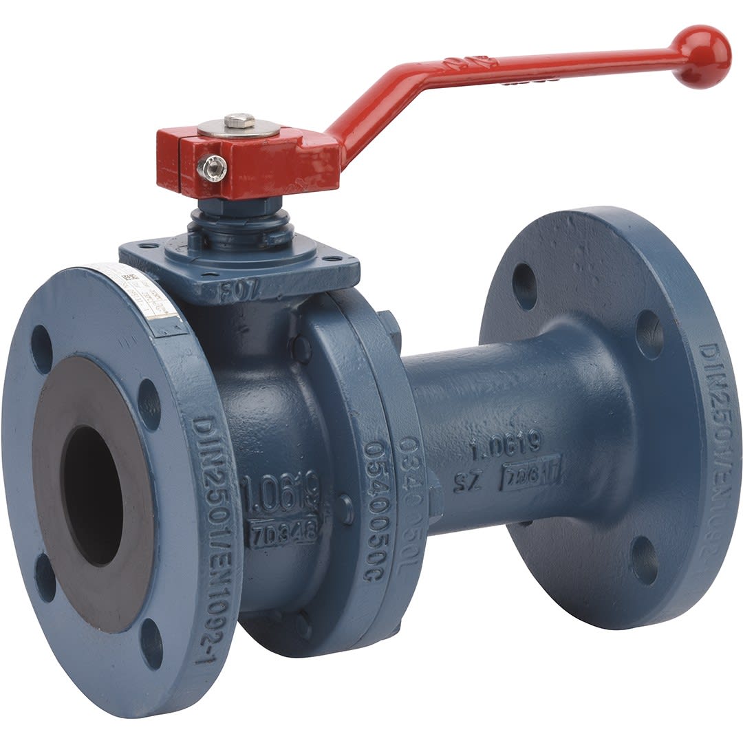 Sferaco - VS JC 340AIGF ACIER DINF1 DN15 PN40 ACIER-INOX-SIEGE PTFE CHARGE VERRE