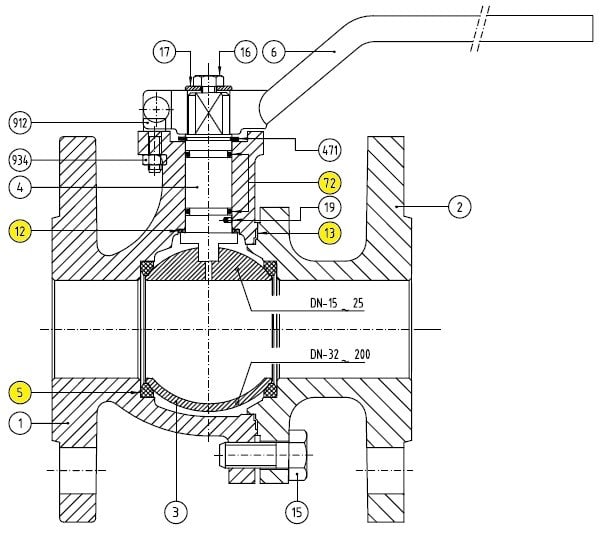 Sferaco - KIT JT 505/507JC DN 25