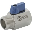 Sferaco - Mini vanne à boisseau sphérique monobloc inox Série 732MF PN63 Mâle F.BSP DN3/4"