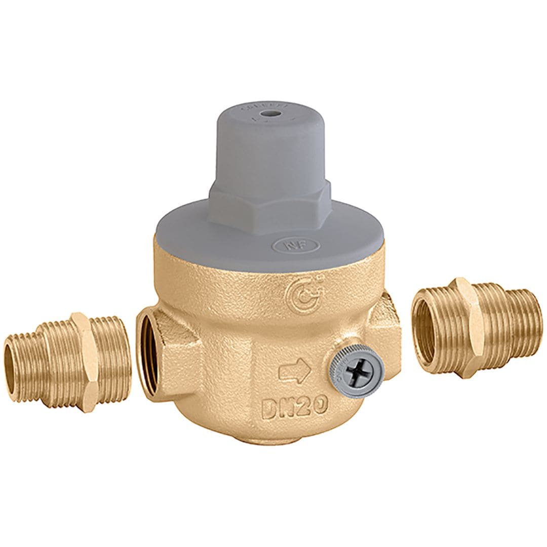 Sferaco - Réducteur de pression NF laiton femelle PN25 avec raccords Série R539 DN3/4"