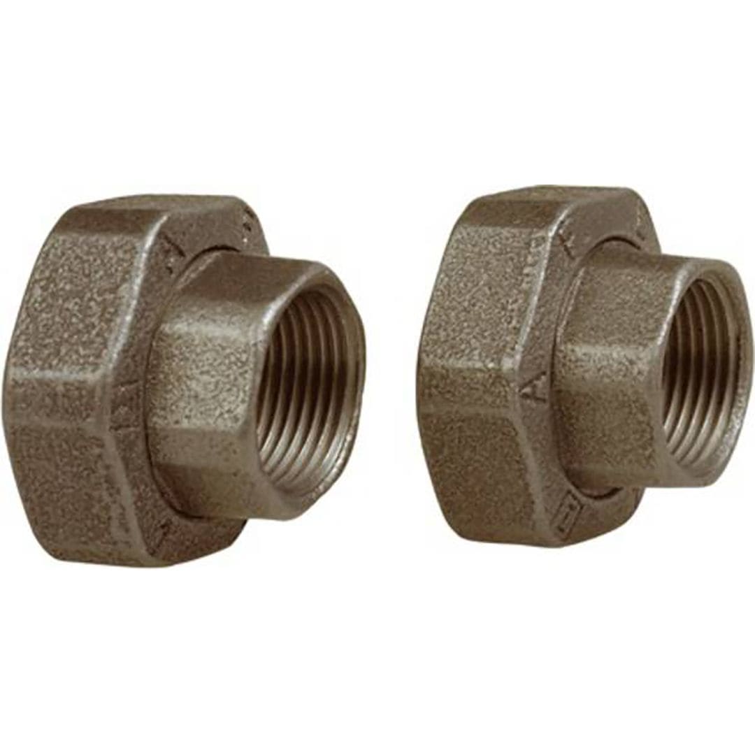 Sferaco - Raccord fonte malléable jeu de 2 raccords union+joints FF Série ZRU DN2"-1"1/4
