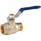 Sferaco - Vanne sphère laiton titré 4MS Bâtiment+ mâle femelle BSP poignée bleue DN3/8"