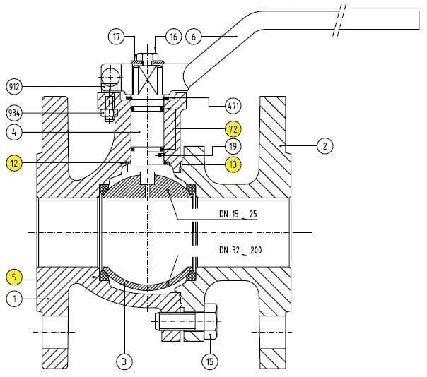 Sferaco - KIT JT 505/507JC DN 100 