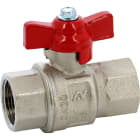 Sferaco - Vanne à sphère laiton industrie Série 523 femelle femelle manette rouge 1/4" BSP