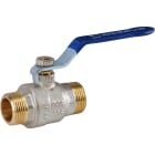 Sferaco - Vanne sphère laiton titré 4MS Bâtiment+ mâle mâle BSP poignée bleue DN3/8"