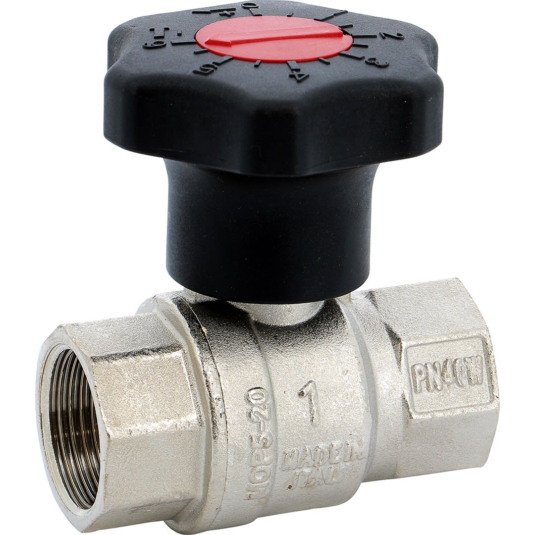 Sferaco - Vanne à sphère laiton avec démultiplicateur femelle BSP Série 531 DN1"1/4 PN40