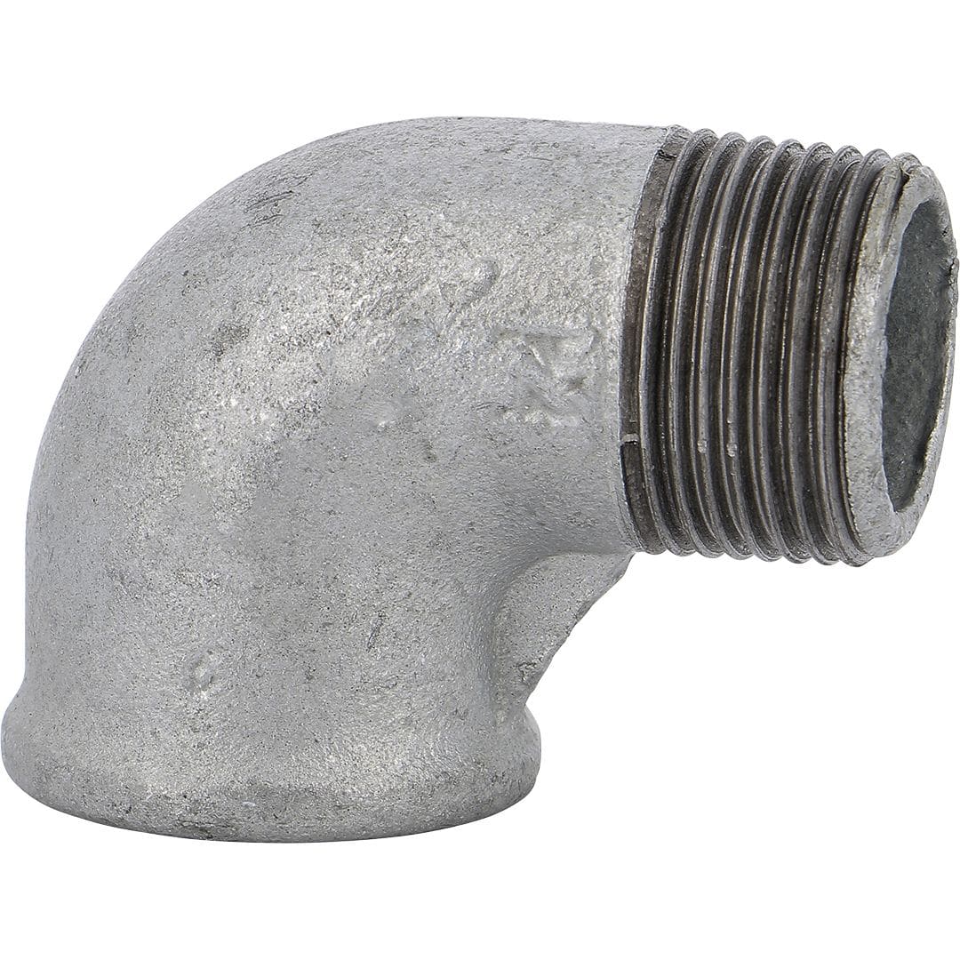 Sferaco - Raccord fonte malléable courbe male fem. petit rayon 90° Série 092G galva2"1/2
