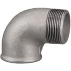 Sferaco - Raccord fonte malléable courbe male femelle petit rayon 90° Série 092N noir 1/4"