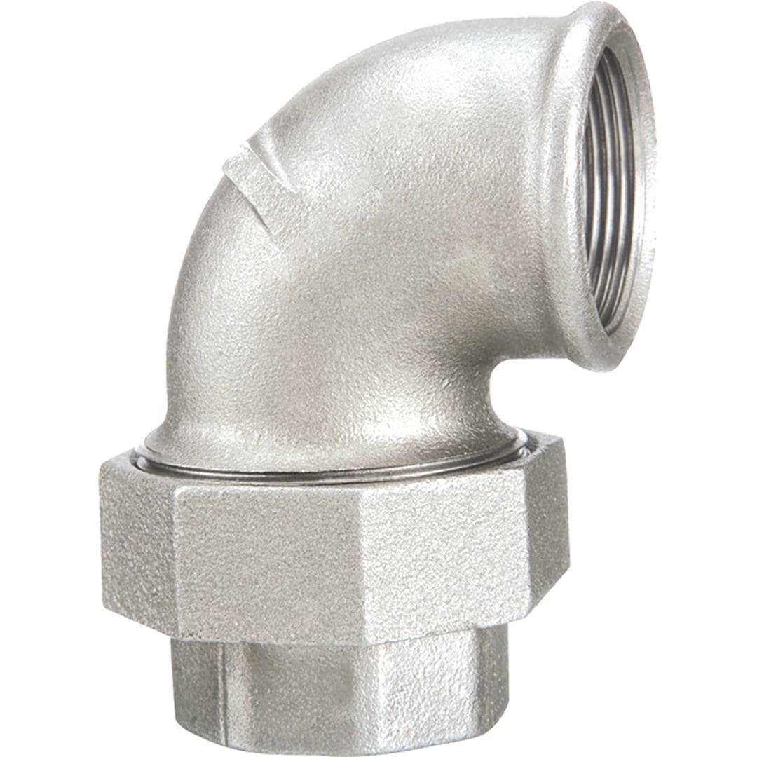 Sferaco - Raccord fonte malléable coude union femelle fem. conique Série 0966G galva 3/4"