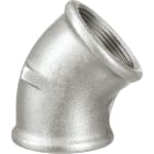 Sferaco - Raccord fonte malléable coude femelle petit rayon 45° Série 0120G galva DN3/4"