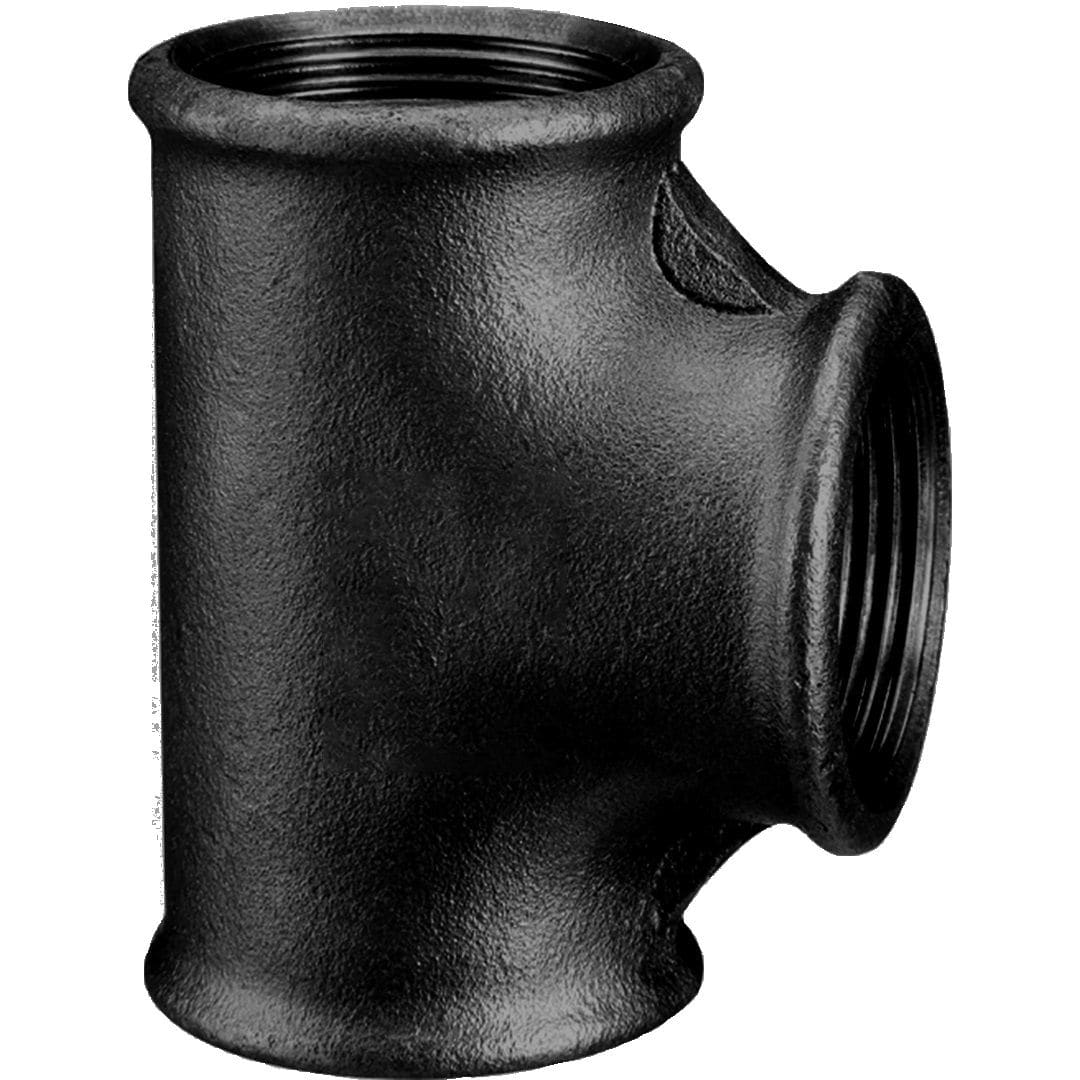 Sferaco - Raccord fonte malléable Té femelle égal 90° Série 0130N noir DN1"1/2 BSP