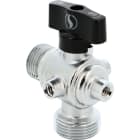 Sferaco - Vanne à sphère laiton équerre fixation intégrée Fix In Série 1385 avec aimant