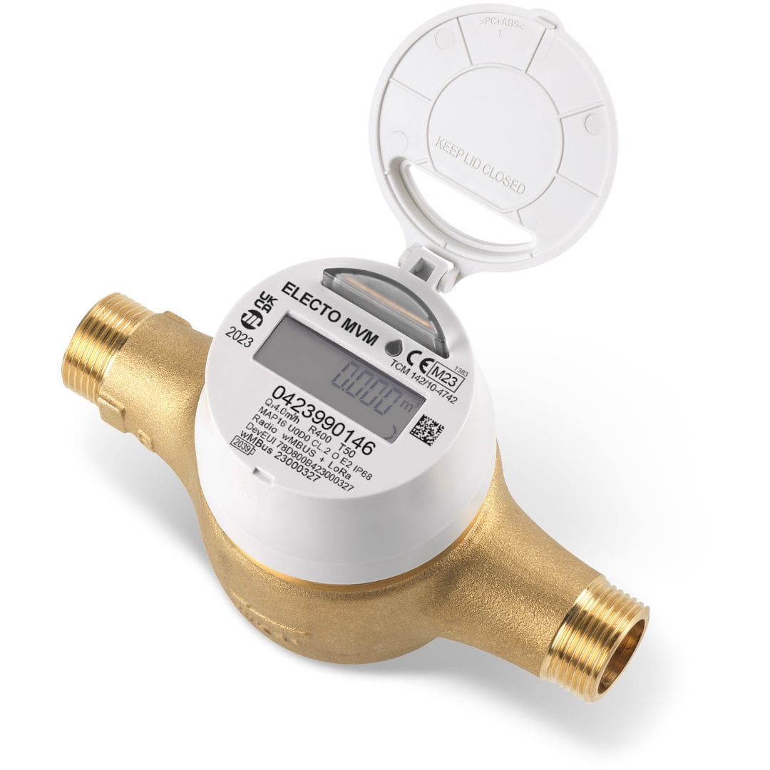 Sferaco - Compteur eau froide volumétrique laiton radio Mbus-Lora Série 2778MP DN15 L170