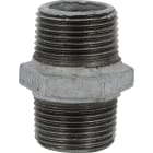 Sferaco - Raccord fonte malléable mamelon double égal male Série 0280G galvanisé DN1"1/4