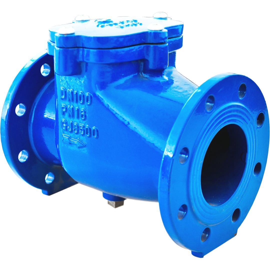 Sferaco - Clapet de non retour simple battant caoutchouc ACS Série 357 à brides PN16 DN80