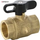 Sferaco - Vanne à sphère laiton CW724R Serena  FF DN3/8 manette noire garantie 15 ans DVGW