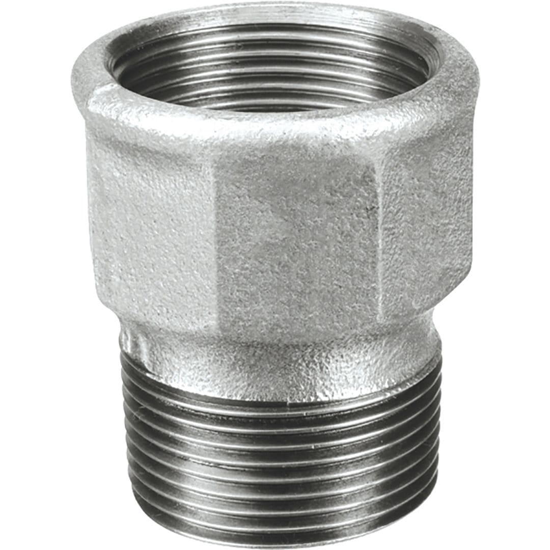 Sferaco - Raccord fonte malléable allonge male femelle égale Série 0529AG galva DN1" BSP