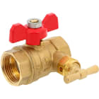 Sferaco - Vanne à sphère laiton 15S Série 575 Femelle à purge DN3/4" manette rouge