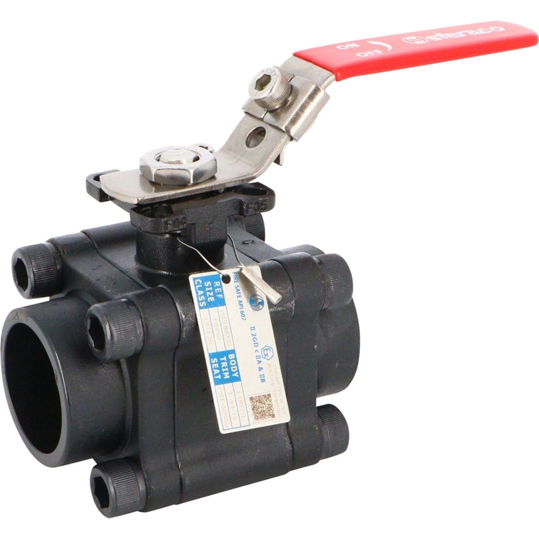 Sferaco - Vanne à boisseau sphérique 3 pièces acier ISO sécurité feu Série 702DM NPT 1"1/2