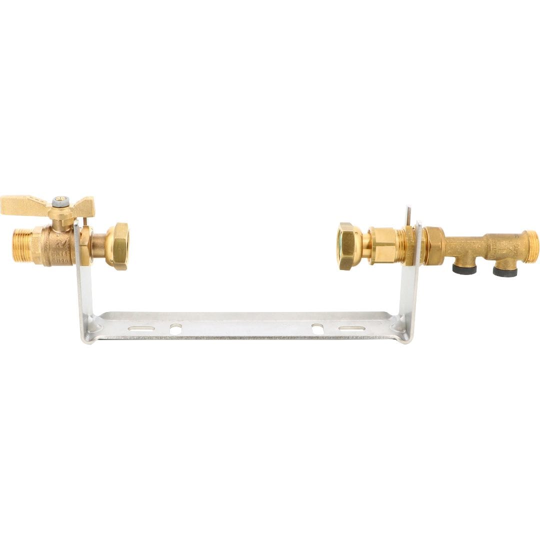 Sferaco - KIT RAIL DN 40 DROIT 2' CLAPET LP Rail inox L430 robinet droit DN40