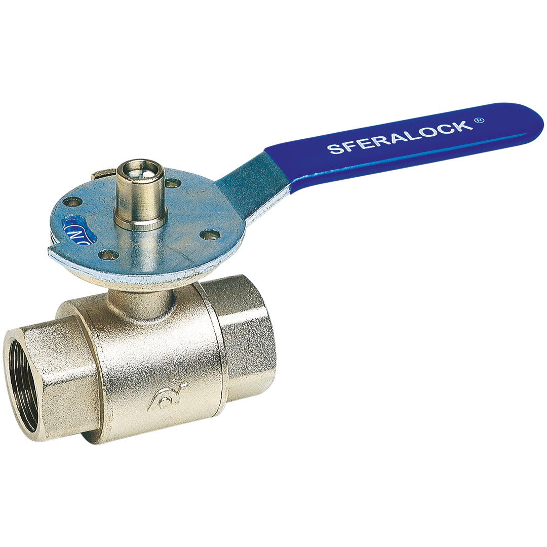 Sferaco - Vanne à sphère laiton cadenassable Série 557 femelle femelle décompression 3/4"