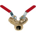 Sferaco - Vanne à sphère laiton 3 voies en Y Série 589 Femelle BSP 1xDN3/4"-2xDN1/2"