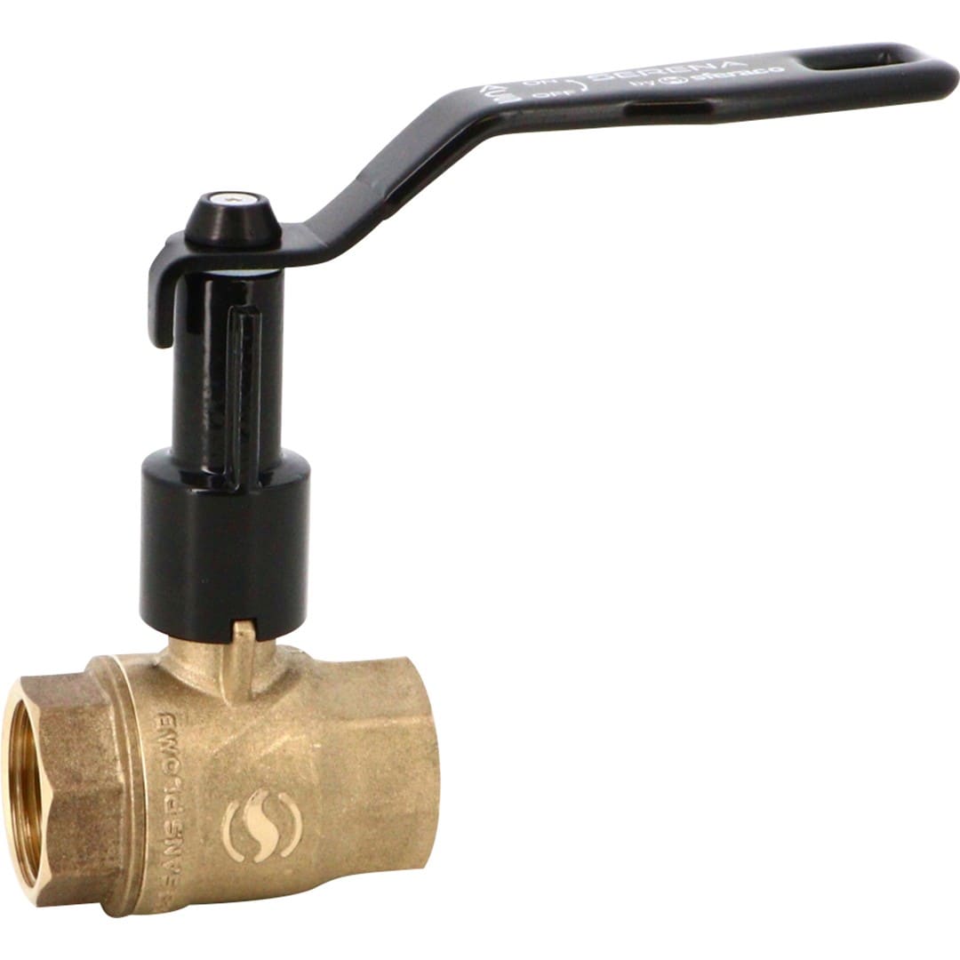 Sferaco - Vanne à sphère laiton CW724R Serena FF DN3/4" à prolongateur à manette noire