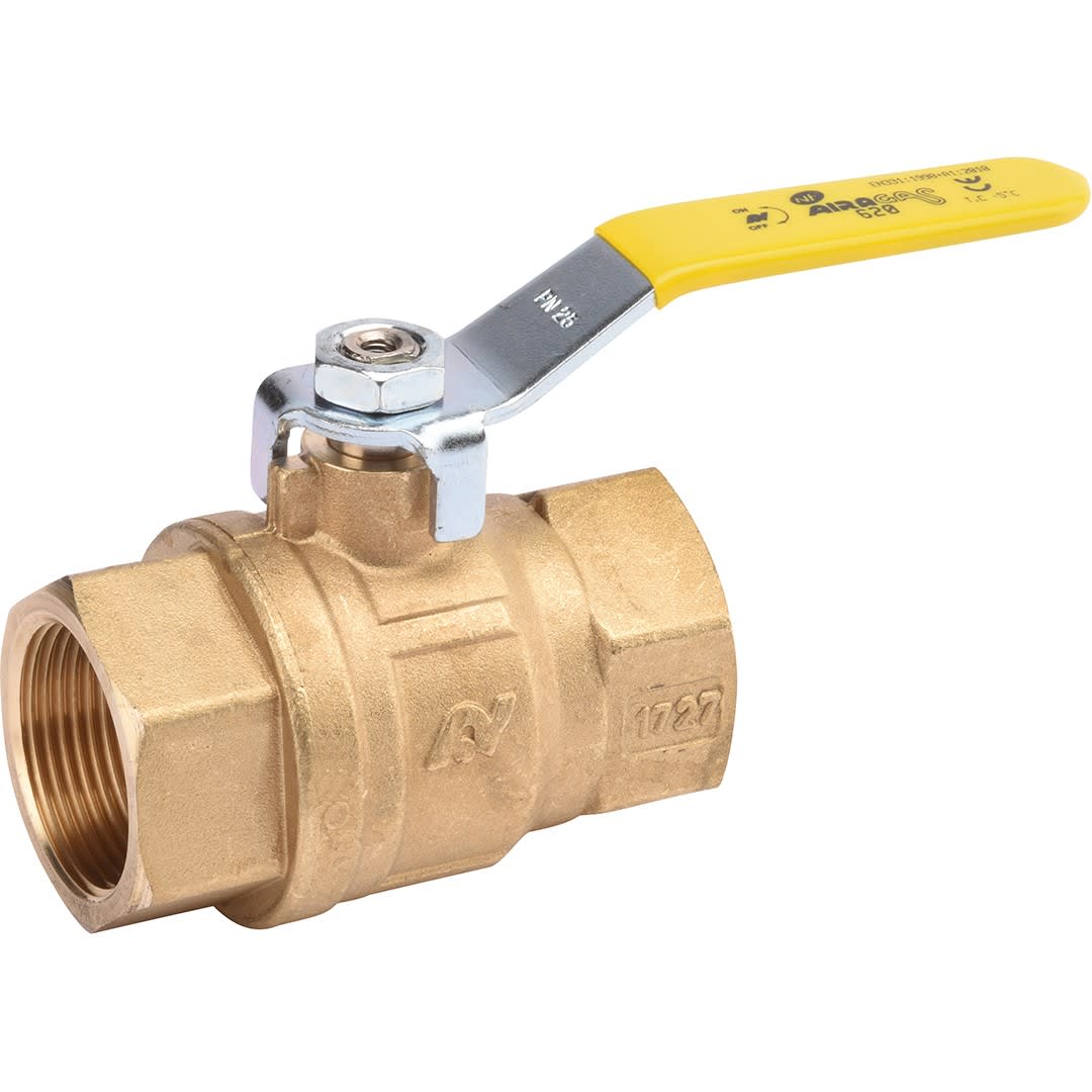 Sferaco - Vanne à sphère laiton NF Gaz Femelle BSP Poignée jaune Série 620 DN3/4"