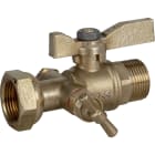 Sferaco - Robinet compteur à purge 643 DN15 droit mâle 3/4" - écrou 3/4" manette laiton