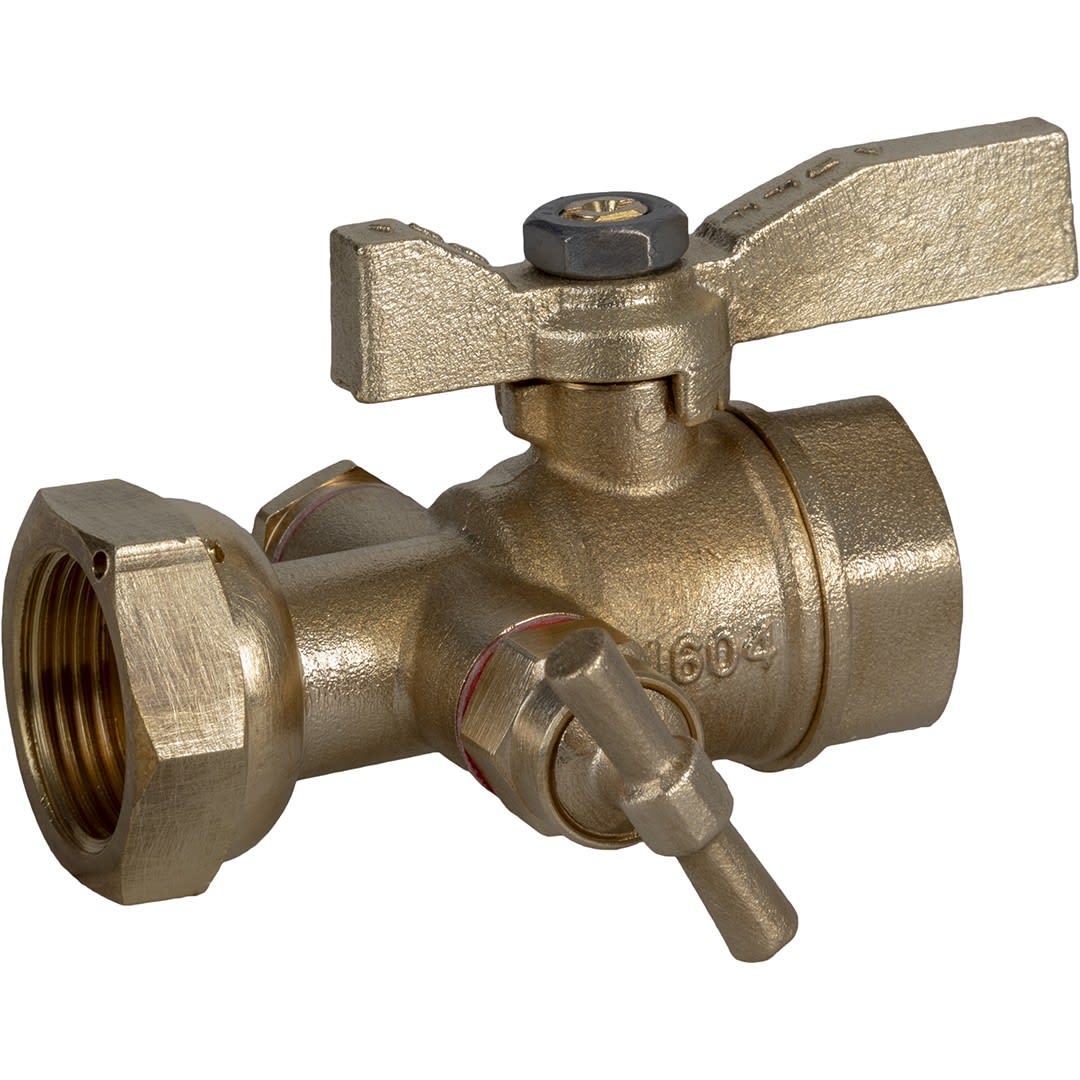 Sferaco - Robinet compteur à purge 647 DN15 femelle 3/4" - écrou 3/4" manette laiton