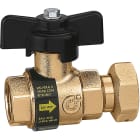 Sferaco - Vanne à sphère Ballstop avec clapet Série 651 écrou tournant-Femelle DN3/4"-1/2"